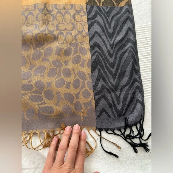 Coach Pattern Patch Monogram Scarf - Picture 3 of 12